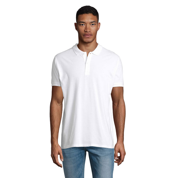 PLANET MEN - Polo PLANET UOMO 170g - Bianco