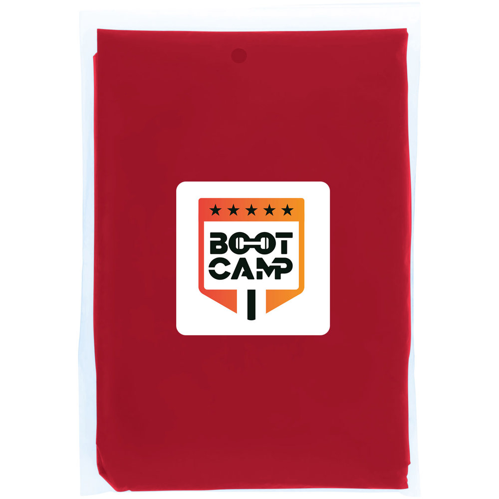 Poncho impermeabile monouso in materiale riciclato certificato GRS con custodia Mayan 