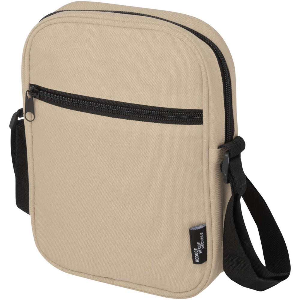 Borsa a tracolla in materiale riciclato certificato GRS Byron 2l - Oatmeal