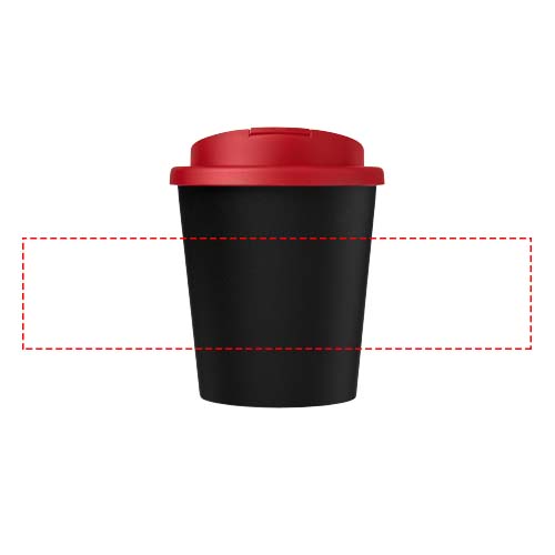 Bicchiere Americano® Espresso Eco da 250 ml in materiale riciclato con coperchio a prova di perdita