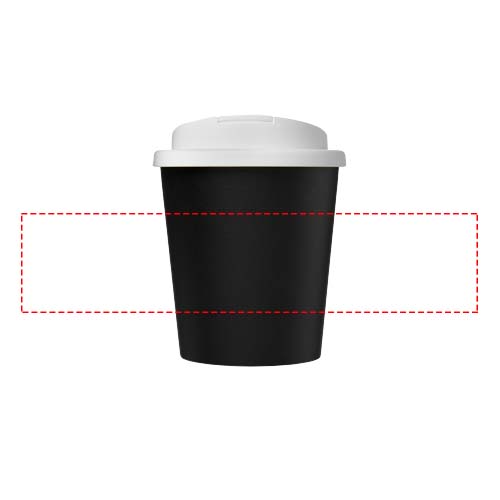 Bicchiere Americano® Espresso Eco da 250 ml in materiale riciclato con coperchio a prova di perdita