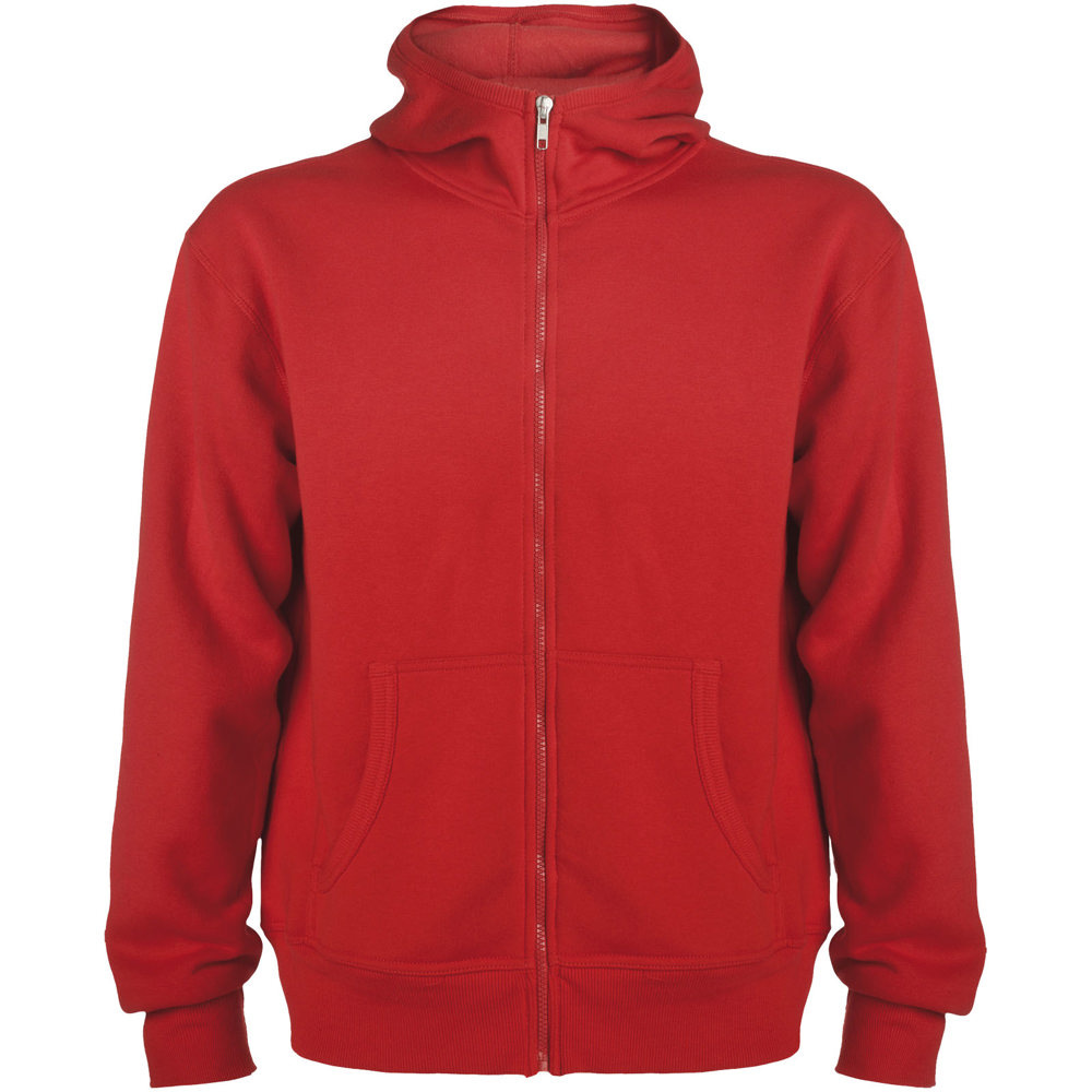 Felpa unisex con cappuccio e zip intera Montblanc - Rosso