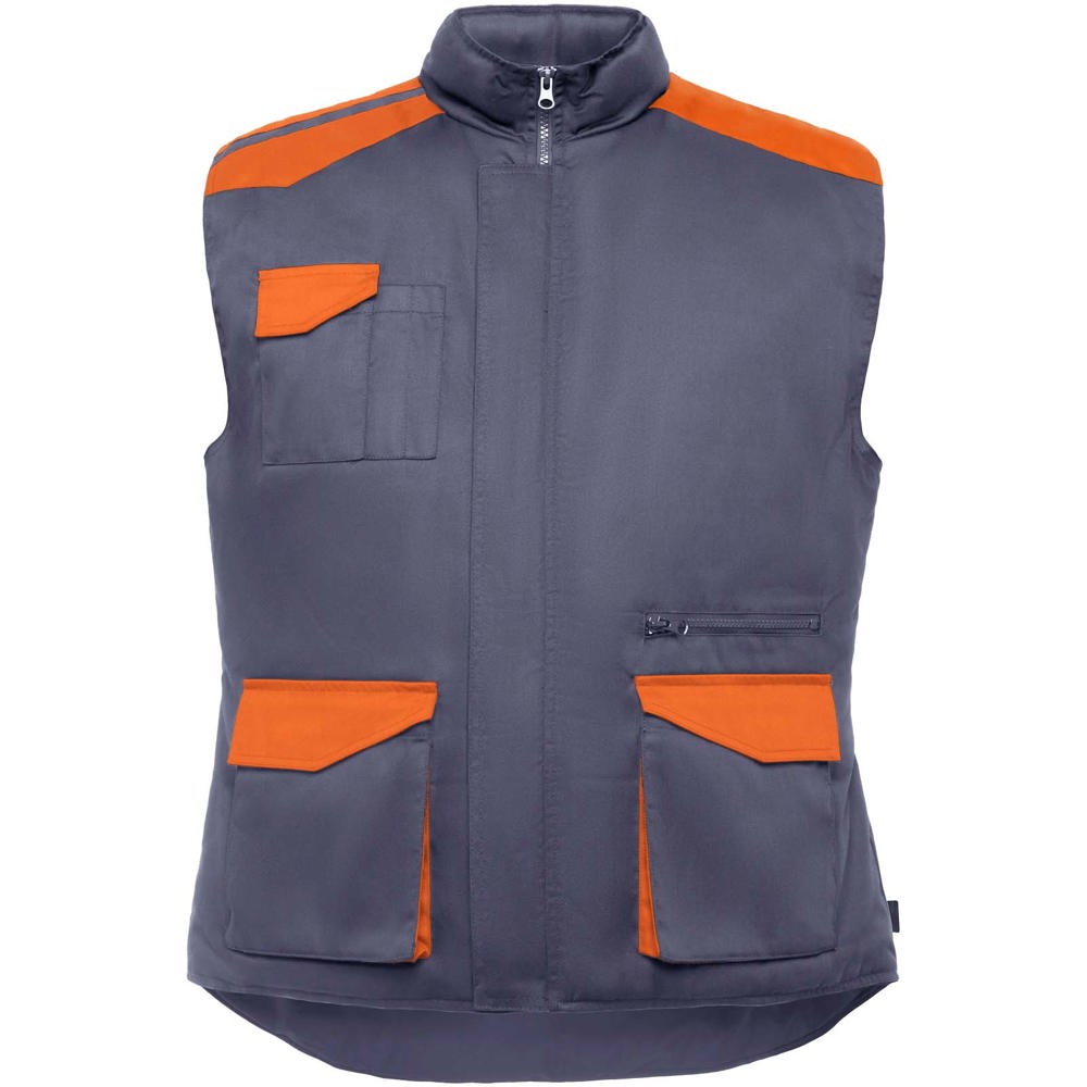 Gilet da lavoro con più tasche Armada - Piombo, Arancione