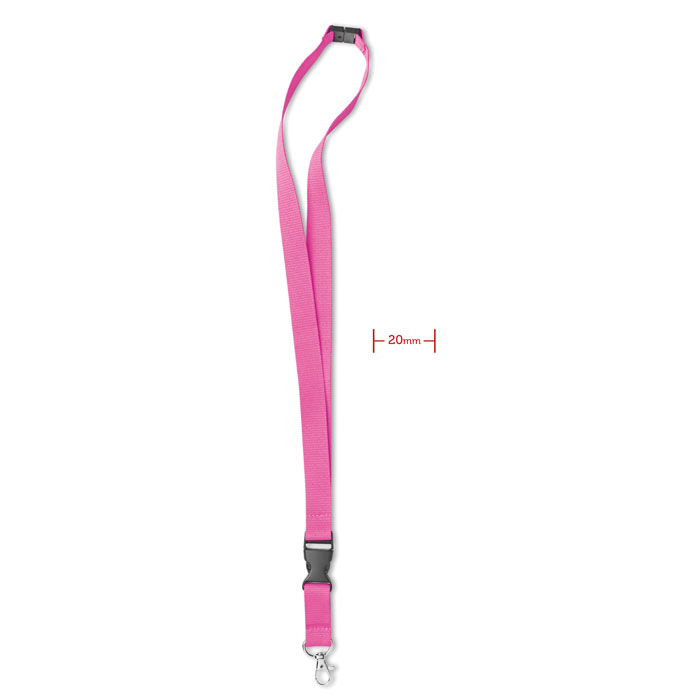 LANY - Lanyard con moschettone - Fucsia