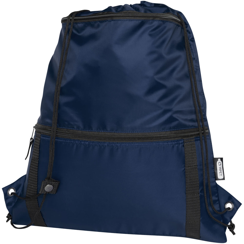 Borsa termica con coulisse in materiale riciclato Adventure - 9L - Navy
