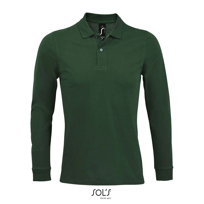 PERFECT LSL MEN - PERFECT POLO LSL UOMO 180 - Verde Bottiglia