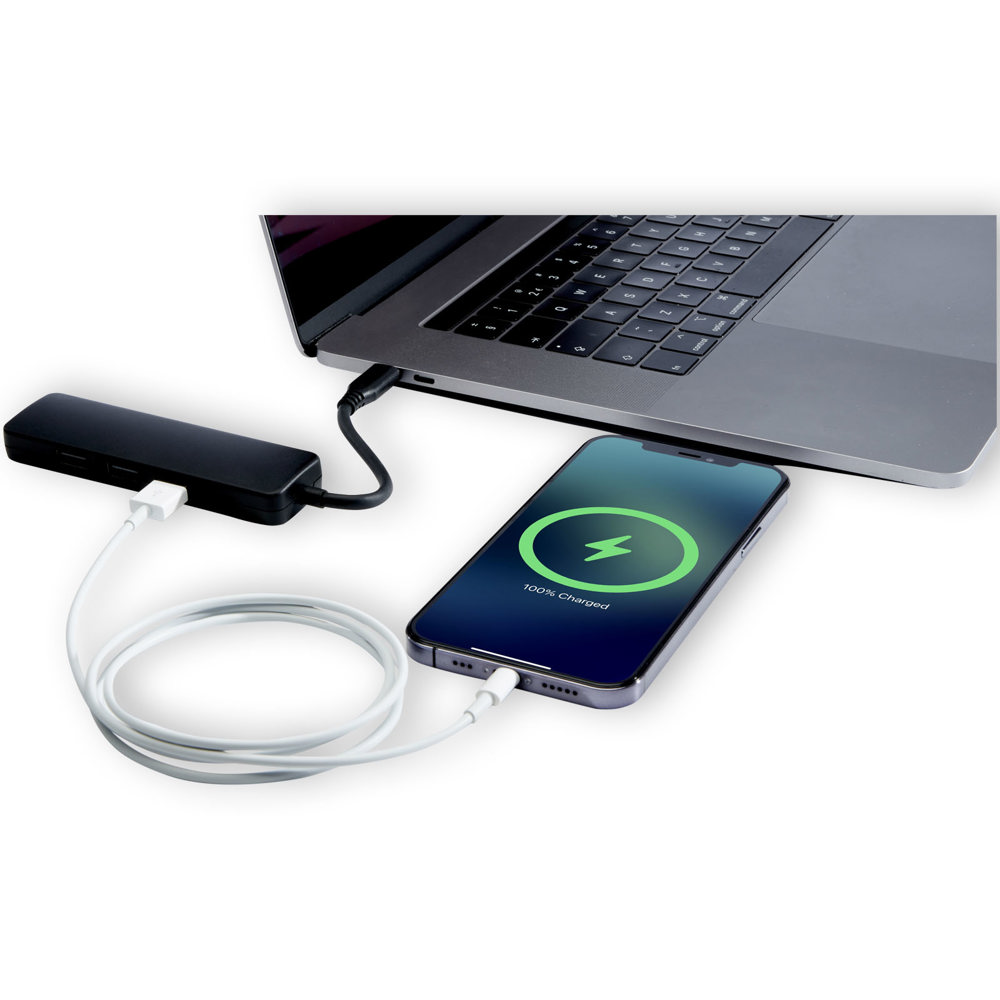 Adattatore multimediale USB 2.0-3.0 con porta HDMI in plastica riciclata certificata RCS Loop