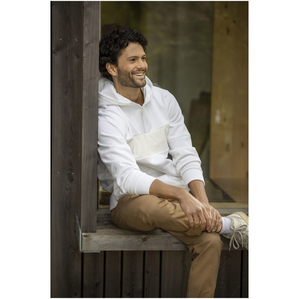 Felpa anorak con cappuccio da uomo a mezza zip Sayan