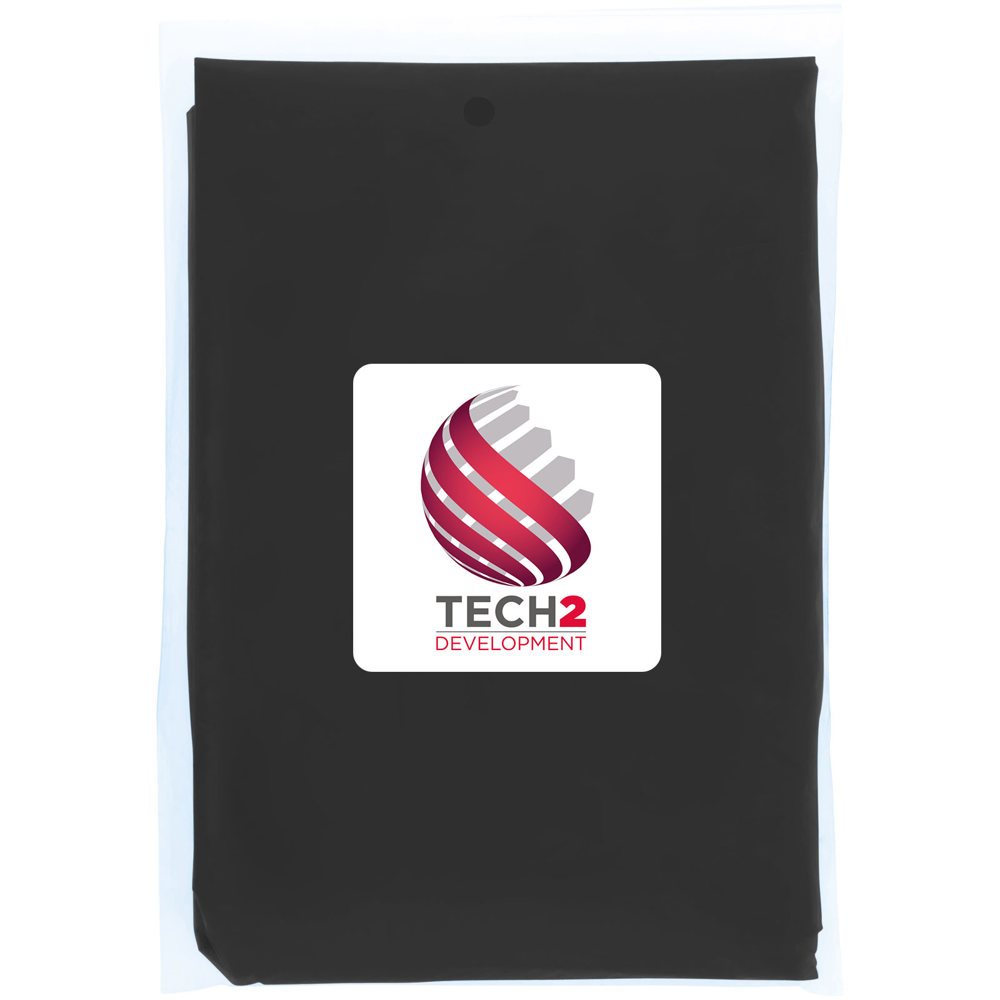 Poncho impermeabile monouso in materiale riciclato certificato GRS con custodia Mayan 