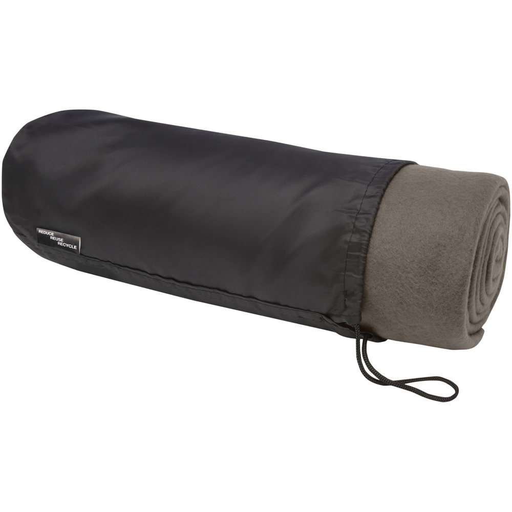 Coperta in polar fleece RPET certificato GRS Willow - Antracite
