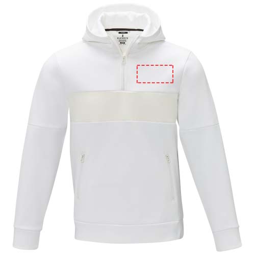 Felpa anorak con cappuccio da uomo a mezza zip Sayan