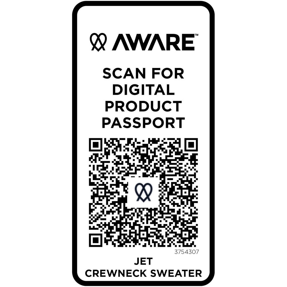 Maglione a girocollo in tessuto riciclato unisex Tin Aware™