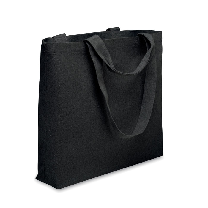 MALDI BEACH - Borsa da spiaggia in tela 320 g - Nero