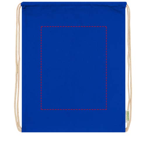 Borsa con cordoncino in tessuto biologico certificato OCS da 140 g/m² Odisha  - 5L