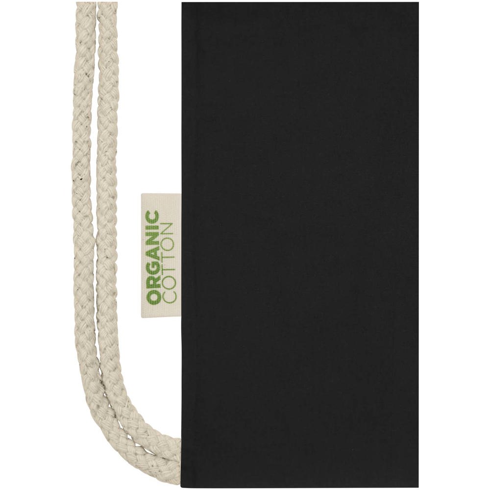 Borsa con cordoncino in tessuto biologico certificato OCS da 140 g/m² Odisha  - 5L