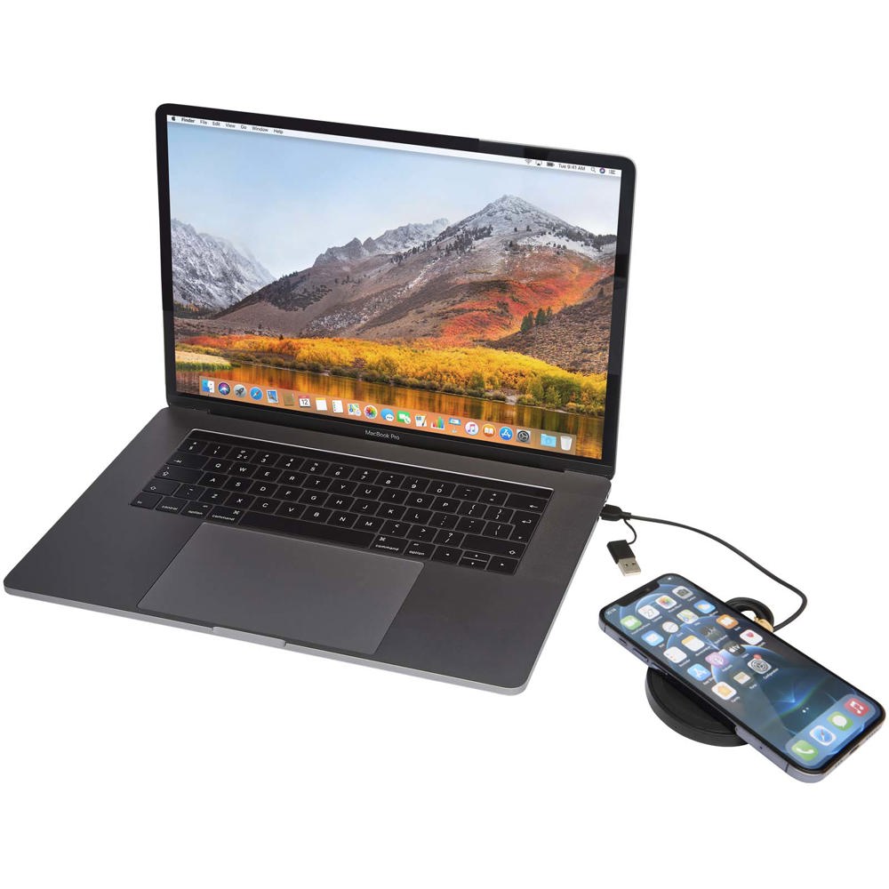 Stazione di ricarica wireless in plastica riciclata da 15 W Freal