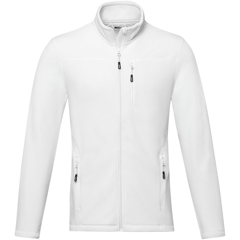 Giacca da uomo in pile con zip integrale in materiale riciclato certificato GRS Amber