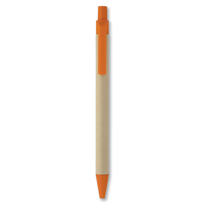 CARTOON - Penna a sfera in carta e mais - Arancio