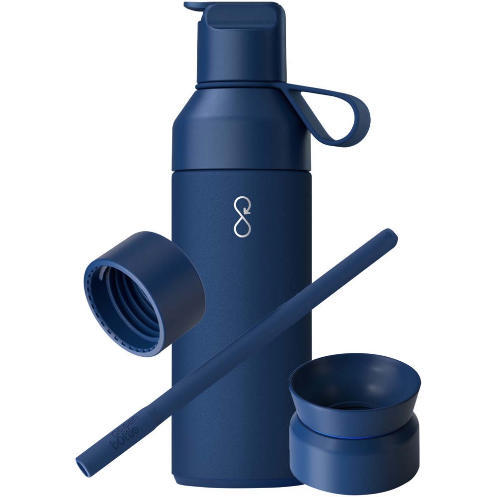 Set regalo 3 in 1 da 500 ml Ocean Bottle - Blu oceano