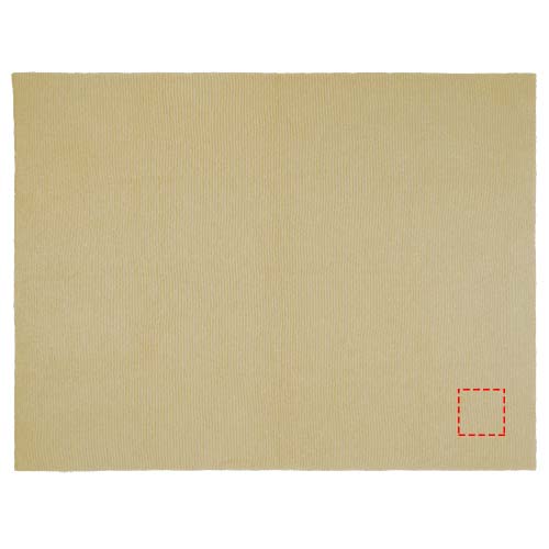 Coperta lavorata maglia di poliestere GRS da 150 x 120 cm Suzy