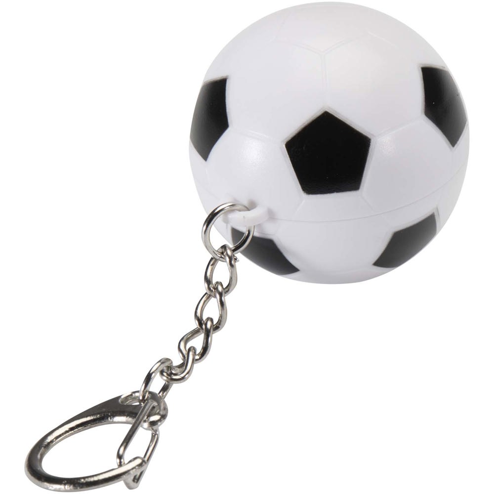 Lucidalabbra alla vaniglia a forma di pallone da calcio con fattore di protezione solare 15 e portachiavi Rami