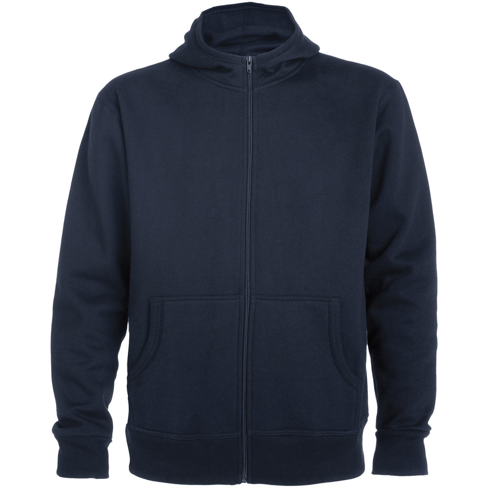 Felpa unisex con cappuccio e zip intera Montblanc - Blu navy