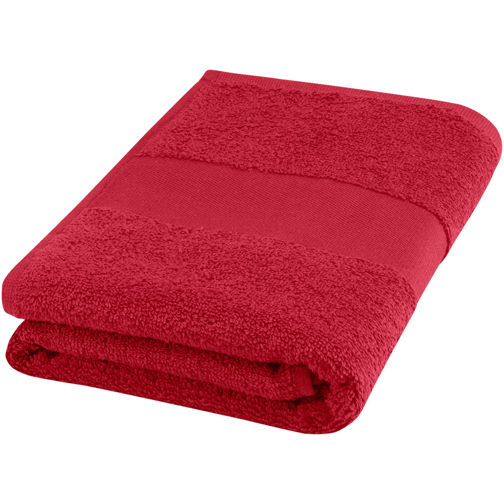Asciugamano 50 x 100 cm in cotone da 450 g/m² Charlotte - Rosso