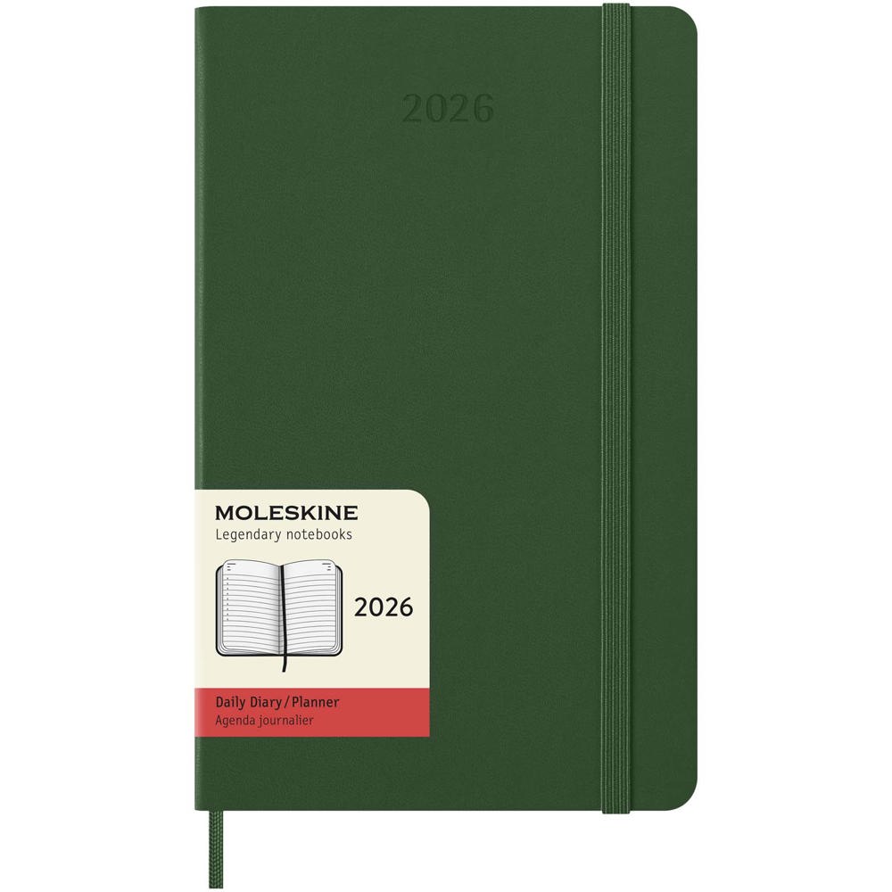 Agenda giornaliera 12 mesi con copertina rigida Moleskine - Verde mirto