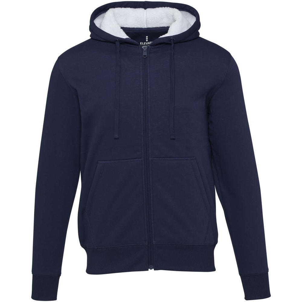 Felpa con cappuccio e zip intera in sherpa Natron