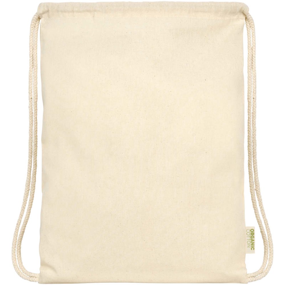 Borsa con cordoncino in tessuto biologico certificato OCS da 140 g/m² Odisha  - 5L