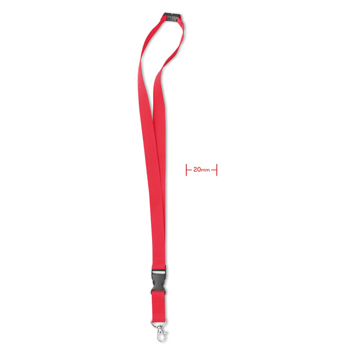 LANY - Lanyard con moschettone - Rosso