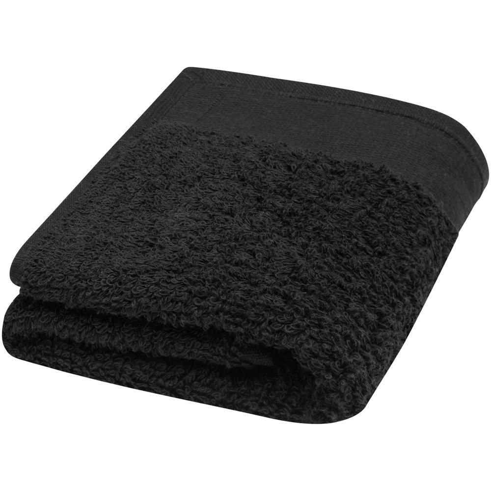 Asciugamano 30 x 50 cm in cotone da 550 g/m² Chloe - Nero