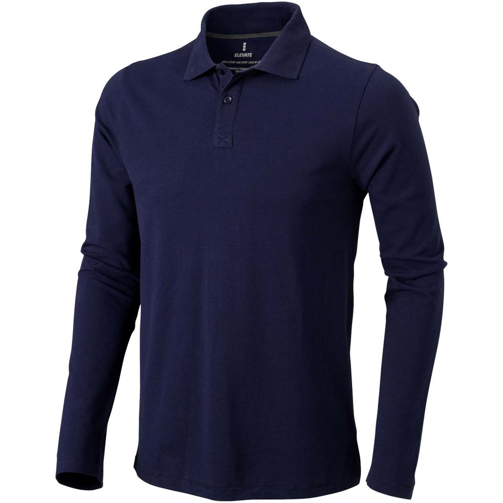 Polo Calgary a manica lunga da uomo - Navy