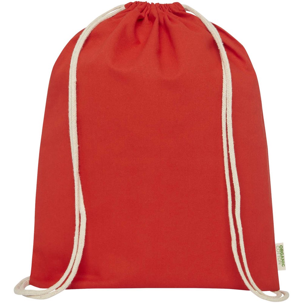 Borsa con cordoncino in tessuto biologico certificato OCS da 140 g/m² Odisha  - 5L