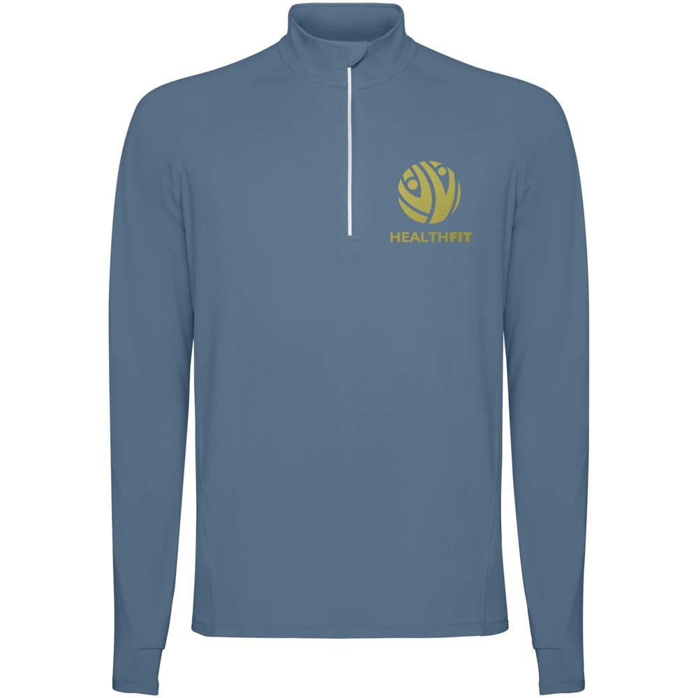 Felpa a maniche lunghe da uomo con mezza zip Estambul