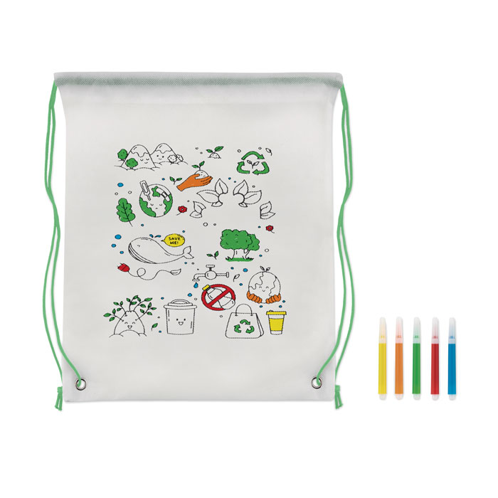 CARRYDRAW - Sacca da colorare in non woven