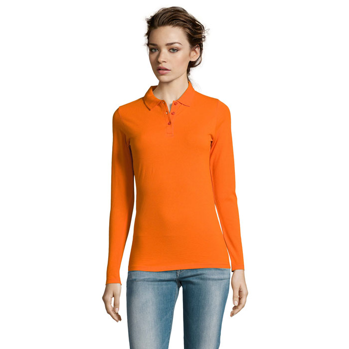 PERFECT LSL WOMEN - PERFECT POLO LSL DONNA 180 - Arancione