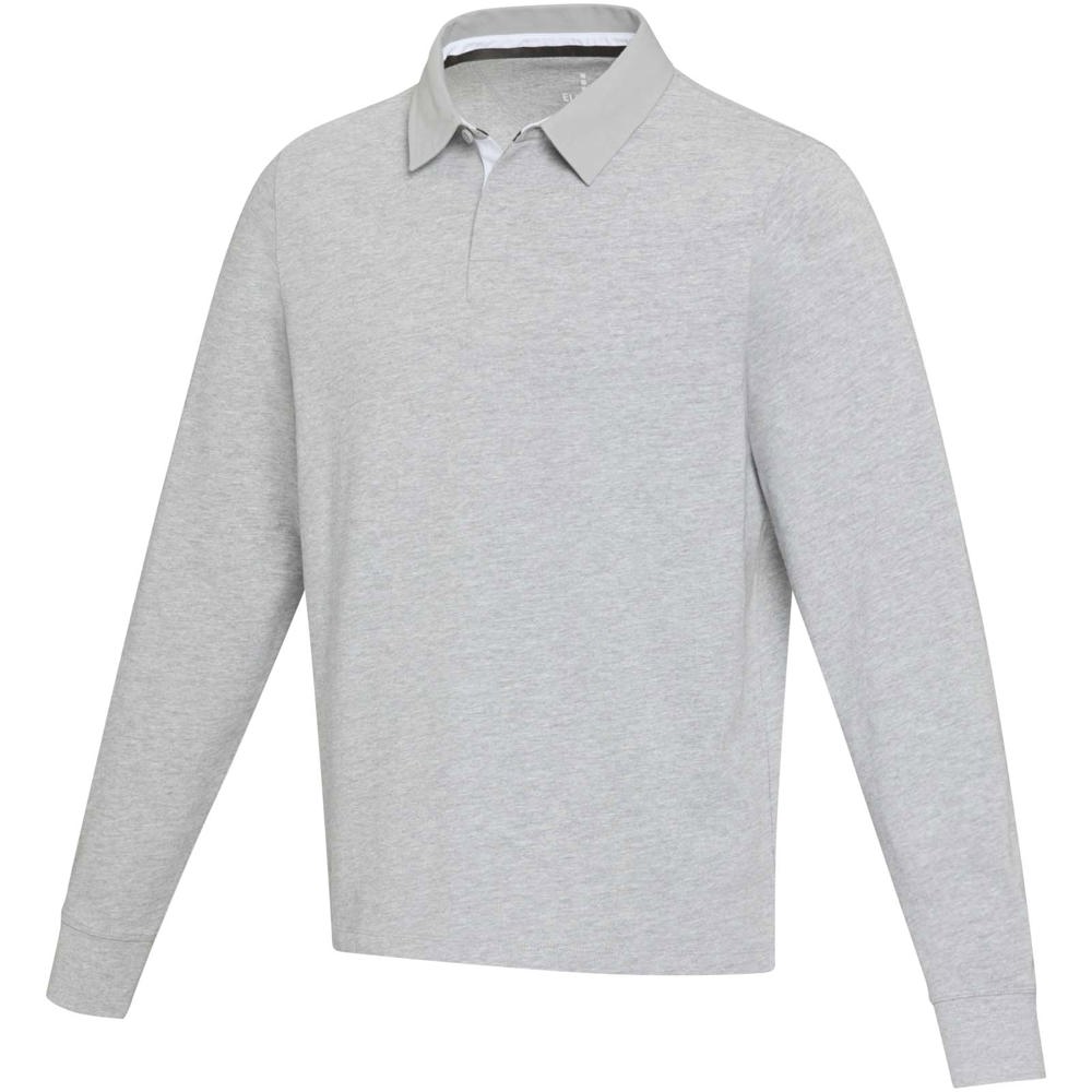 Felpa polo da rugby unisex Clyde - Grigio melange