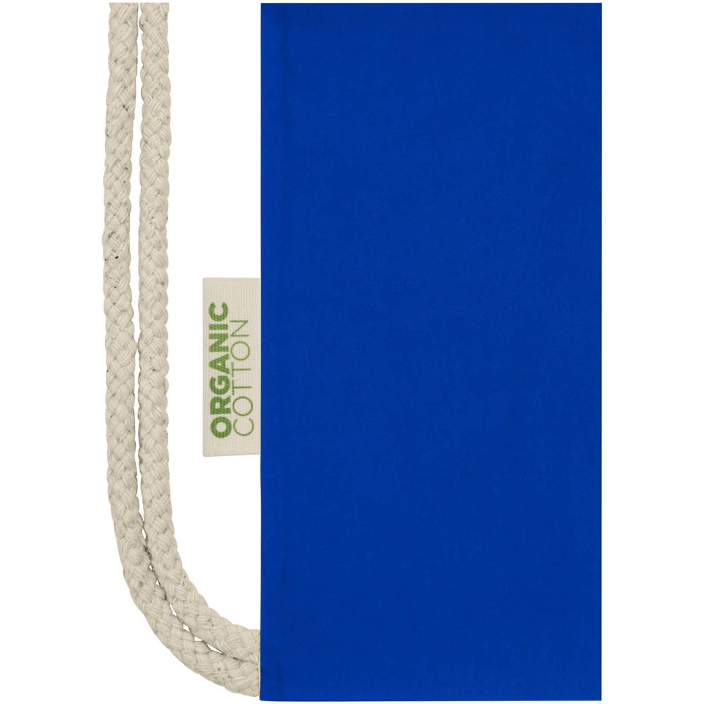 Borsa con cordoncino in tessuto biologico certificato OCS da 140 g/m² Odisha  - 5L