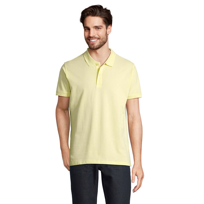 PLANET MEN - Polo PLANET UOMO 170g - Giallo Chiaro