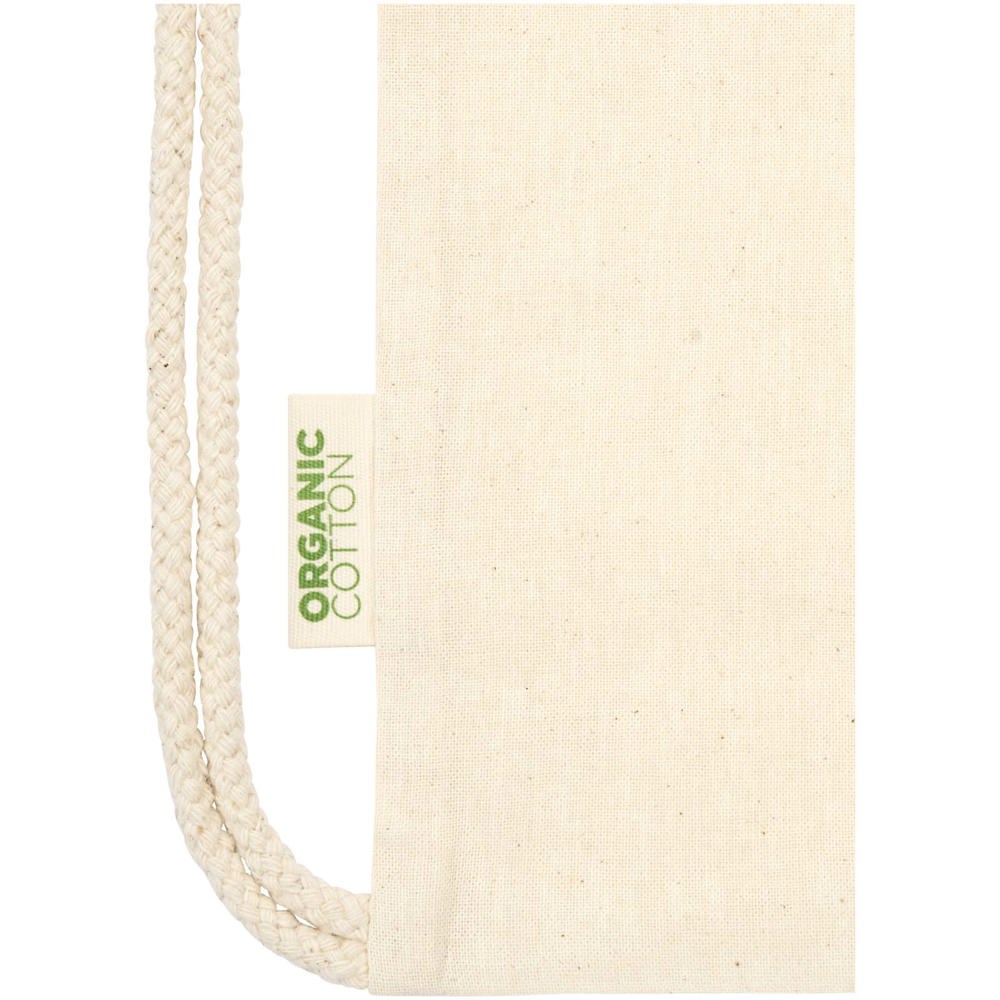 Borsa con cordoncino in tessuto biologico certificato OCS da 100 g/m² Odisha - 5L