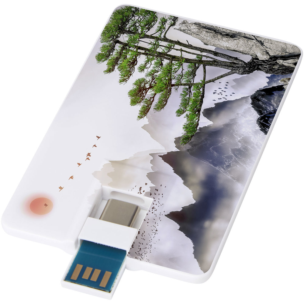 Chiavetta USB 3.0 da 32 GB con porta Tipo-C e USB-A Duo slim