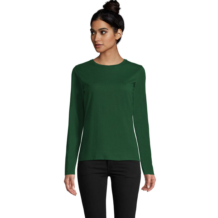 IMPERIAL LSL WOMEN - IMPERIAL LSL T-SHIRT DONNA - Verde bottiglia