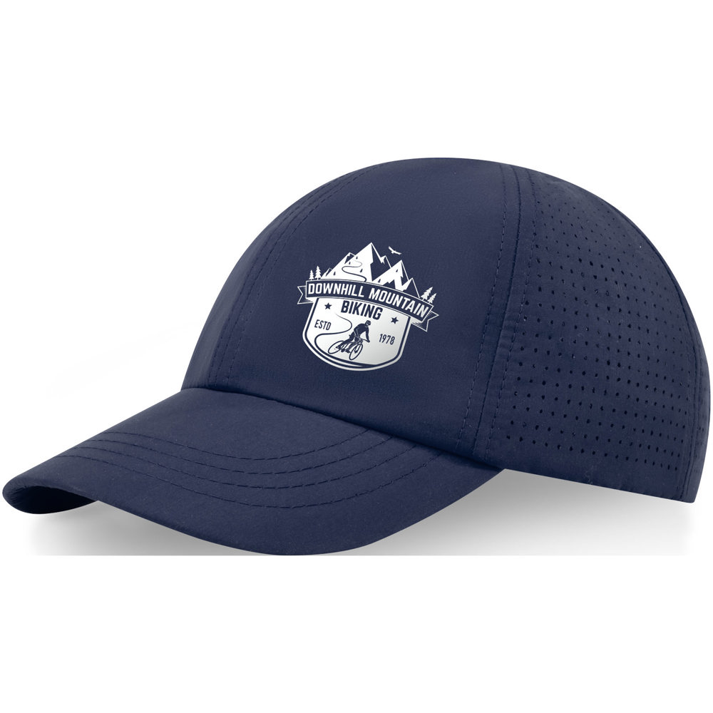 Cappellino cool-fit a 6 pannelli in materiale riciclato certificato GRS da 110 g/m² Mica