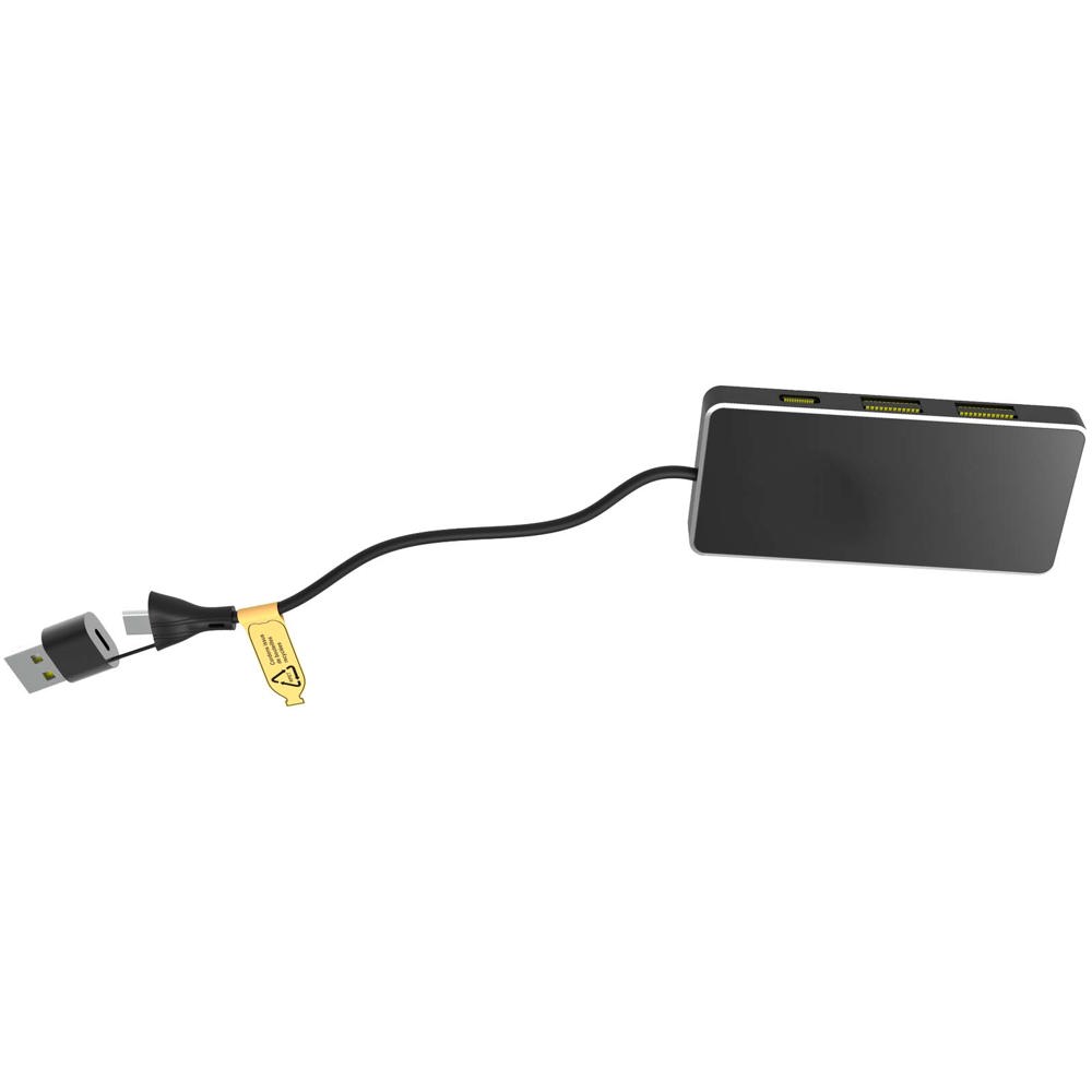 Hub USB 8 in 1 con doppio ingresso e 6 porte SCX.design H20