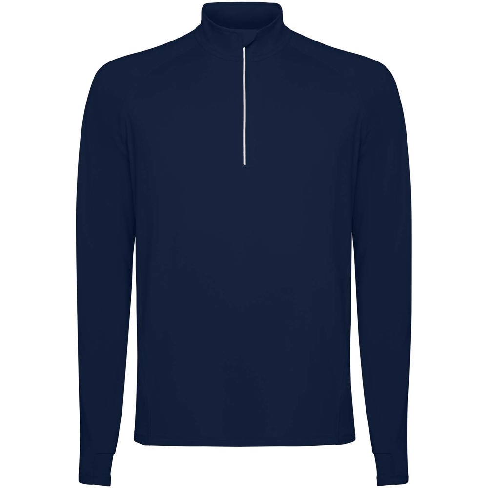 Felpa a maniche lunghe da uomo con mezza zip Estambul - Blu navy
