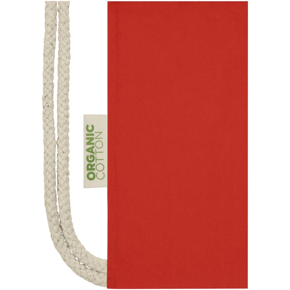 Borsa con cordoncino in tessuto biologico certificato OCS da 140 g/m² Odisha  - 5L