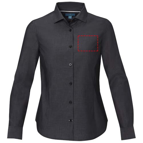 Camicia a maniche lunghe da donna in tessuto biologico Cuprite