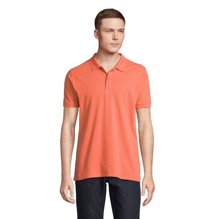 PLANET MEN - Polo PLANET UOMO 170g - Pop Orange