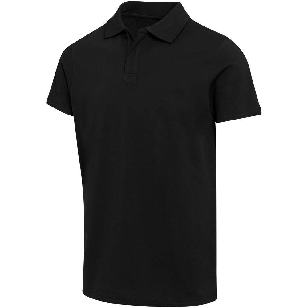 Polo a maniche corte unisex in tessuto biologico certificato OCS da 180 g/m² Graphite - Nero